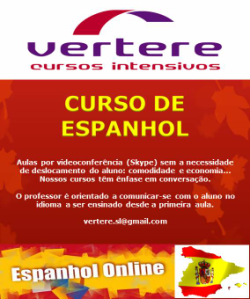Curso de Espanhol - Online Skype - Aula individual - São Paulo