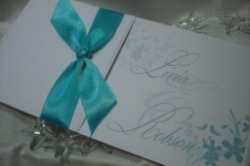 Convite Casamento Azul Tiffany