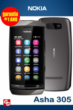 Celular Nokia Asha 305 Grafite