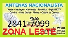 Instalador de Antenas Em São Miguel,Vl Talarico,Vl Matilde,Inhocuné