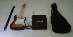 Kit Guitarra Stewart Com Caixa Sheldon 15rms Com Garantia