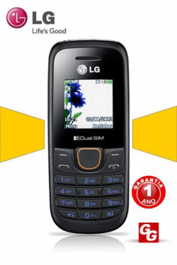 Celular LG A275 Dual Chip, Rádio FM, Preto